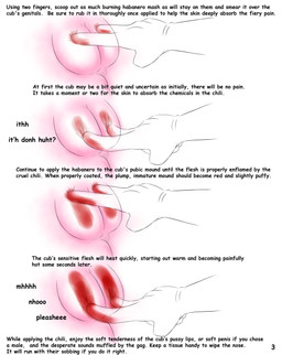 abuse anthro ball_gag bdsm begging begging_for_mercy begging_to_stop bondage bound child_abuse clothing female food forced forced_bondage forced_encasement forced_exposure forced_gag forced_muzzle forced_pussy_torture forced_spreading forced_spreading_arms forced_spreading_legs forced_to_expose_self gag genital_torture genitals gloves handwear hot_sauce imminent_pain pain pussy_torture rape sex simple_background slave solo text torture vulva young young_anthro supremekitten felid feline mammal absurd_res english_text hi_res