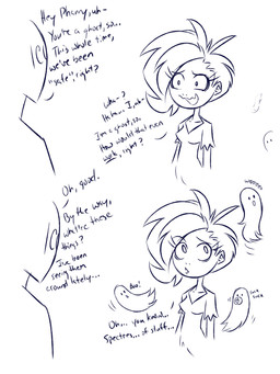 breasts dialogue eyelashes female group hair humor male neonate not_furry pacifier smile text young plagueofgripes /co/ ghoul_school hanna-barbera scooby-doo_(series) anon phantasma_(ghoul_school) ghost humanoid spirit 2016 3:4 english_text hi_res