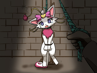 asphyxiation bodily_fluids crying drooling female feral gore hanged imminent_death saliva solo tears zoosadism yuumisocute league_of_legends riot_games tencent heartseeker_yuumi yuumi_(lol) domestic_cat felid feline felis mammal 4:3 hi_res