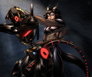 2_horns abstract_background ambiguous_penetration biceps black_body black_eyebrows black_hair black_penis black_tail blue_glans blue_penis blue_pupils blush bodily_fluids bodyguard_position cybernetics duo eyebrows eyelashes featureless_chest femboy from_behind_position genital_fluids genitals glans glowing glowing_markings gold_body grey_eyes hair hand_on_neck horn humanoid_genitalia humanoid_on_humanoid humanoid_penetrated humanoid_penetrating humanoid_penetrating_humanoid humanoid_penis interspecies light long_hair machine male male/male male_penetrated male_penetrating male_penetrating_male markings metallic_body multicolored_body multicolored_penis not_furry nude nude_humanoid nude_male pecs penetration penile penile_penetration penis pink_sclera precum pupils red_body red_markings red_penis red_tail ring_(marking) ringed_tail sex side_view small_waist standing standing_sex striped_markings striped_tail stripes sweat sweaty_face tail tail_markings tan_body tan_horn tan_skin translucent translucent_body two_tone_penis two_tone_tail waist_grab arschiensfw c_(arschiensfw) cyborg horned_humanoid humanoid robot robot_humanoid 2025 hi_res lighting shaded signature watermark nonbinary_(lore)