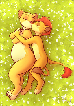 anthro anthro_on_anthro anthrofied belly big_belly biped countershade_face countershade_fur countershade_torso countershading duo eyebrows eyes_closed female fur hair hand_holding inbreeding intraspecies kissing larger_female male male/female pregnant pregnant_anthro pregnant_female shota size_difference smaller_male snout spooning tail tail_tuft tuft underage_pregnancy young young_anthro young_male iztli disney the_lion_guard the_lion_king kiara_(the_lion_king) kion_(the_lion_guard) felid lion mammal pantherine 2025 hi_res brother_(lore) brother_and_sister_(lore) incest_(lore) sibling_(lore) sister_(lore)