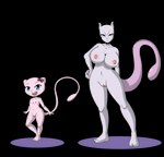 accessory anthro bow_(feature) bow_accessory bow_ribbon breasts duo female genitals hair_accessory hair_bow hair_ribbon nipples nude pussy ribbons tail young young_anthro h1draw nintendo pokemon mew_tuely_(fan_character) milftwo generation_1_pokemon legendary_pokemon mew_(pokemon) mewtwo pokemon_(species) absurd_res alpha_channel hi_res