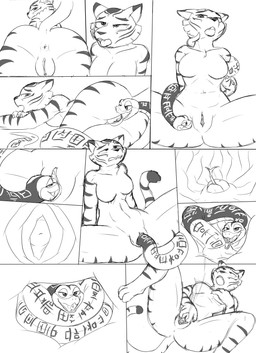 anthro anus bestiality bodily_fluids breast_grab breasts cervical_penetration cervix cervix_view duo female female/female female_orgasm feral genital_fluids genitals hand_on_breast nude orgasm penetration safe_vore snaked unbirthing uterus vaginal vaginal_fluids vaginal_penetration vore vulva livinlovindude dreamworks kung_fu_panda master_tigress master_viper felid mammal pantherine reptile scalie snake tiger viper comic hi_res monochrome
