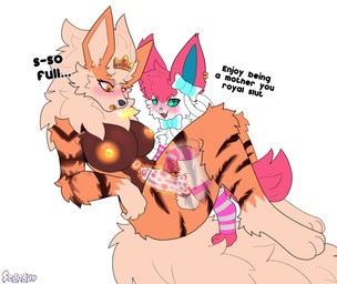 animal_genitalia animal_penis anthro anthro_on_feral anthro_penetrated balls bestiality big_balls big_breasts big_butt big_penis blush bodily_fluids breasts butt canine_genitalia canine_penis cervical_contact cervix clothed clothing cum cum_drip cum_in_uterus cum_in_vagina cum_inflation cum_inside dripping duo ejaculation erection female female_penetrated feral feral_penetrating feral_penetrating_anthro filled_to_the_brim filled_womb from_front_position fur genital_fluids genitals hair huge_breasts huge_penis impregnation_attempt inflation internal internal_vaginal interspecies josou_seme knot knotted_penis larger_sub legwear lying male male/female male_penetrating male_penetrating_female missionary_position nipples nude on_back open_mouth penetration penile penile_penetration penis penis_in_vagina pokemorph sex size_difference smaller_male smile stockings submissive tail text thick_thighs tongue translucent translucent_body uterus vaginal vaginal_penetration vulva white_body white_fur wide_hips x-ray_view sodaduv nintendo pokemon bianca_sparks(blazingviolets) smoothie_(sylveon) arcanine canid canine eeveelution generation_1_pokemon generation_6_pokemon mammal pokemon_(species) sylveon absurd_res hi_res