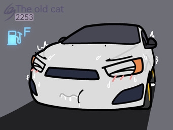 ambiguous_fluids ambiguous_gender blush bodily_fluids car eyes_closed machine solo sweat vehicle dire_car dire_machine dire_vehicle living_car living_machine living_vehicle 4:3 hi_res