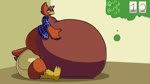 anthro belly belly_reduction big_belly burping clothing counter death digestion digestion_noises fatal_vore female female_prey huge_belly male male_pred obese overweight rumbling_stomach solo vore sound_warning the_hookaloof avian bird 16:9 animated digital_media_(artwork) hi_res long_playtime sound webm widescreen