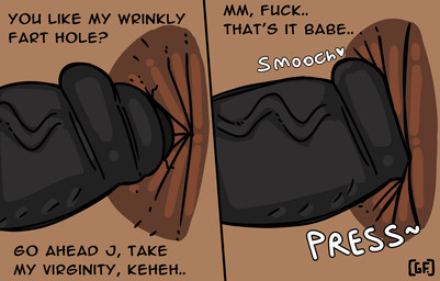 anal anal_penetration anal_prodding anthro anus anus_focus big_anus big_penis black_penis brown_anus brown_body brown_fur dialogue dirty_talk duo female fur genital_focus genitals glistening glistening_anus glistening_genitalia glistening_penis huge_anus huge_penis humanoid_genitalia humanoid_penis hyper hyper_genitalia hyper_penis interspecies logo male onomatopoeia penetration penis penis_focus shallow_penetration smooch_(sound_effect) sound_effects text vein veiny_penis ghostfuckrr jesse_(ghostfuckrr) panko_(ghostfuckrr) canid canine lagomorph leporid mammal rabbit raccoon_dog tanuki 2025 absurd_res artist_logo colored digital_drawing_(artwork) digital_media_(artwork) english_text hi_res