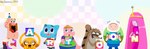 bag blonde_hair blue_body blue_eyes blue_fur blush brown_body brown_facial_hair brown_fur brown_mustache card clothed clothing crown facial_hair food fur hair happy headgear holding_letter holding_object letter looking_at_viewer mustache pink_body pink_hair smile tiara yellow_body yellow_fur benjammxn_777 adventure_time cartoon_network clarence_(series) regular_show the_amazing_world_of_gumball uncle_grandpa finn_the_human gumball_watterson jake_the_dog princess_bubblegum rigby_(regular_show) uncle_grandpa_(character) candy_people_(at) canid canine canis domestic_cat domestic_dog felid feline felis food_creature human humanoid mammal procyonid raccoon 2024 artist_name hi_res signature