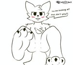 3_toes anthro barefoot big_ears big_eyes big_feet big_toes blush blush_lines cheek_tuft claws dialogue facial_tuft featureless_crotch feet feet_up femboy fluffy fluffy_chest fluffy_hair fluffy_shoulders fluffy_tail foot_fetish foot_focus fur hair male open_mouth paws plantigrade raised_leg sign sitting soles solo speech_bubble tail text toes tuft white_body white_fur brunisdraws boy_kisser_(meme) silly_cat_(mauzymice) domestic_cat felid feline felis mammal english_text hi_res meme signature