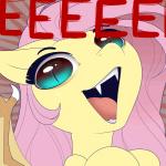 1:1 2019 2d_animation animated bat_pony blue_eyes digital_media_(artwork) epilepsy_warning equid evehly eyebrows eyelashes fangs female feral flutterbat_(mlp) fluttershy_(mlp) friendship_is_magic front_view fur glistening glistening_body glistening_eyes glistening_fur green_eyes hair hasbro headshot_portrait icon long_hair looking_aside looking_at_viewer makeup mammal mascara membrane_(anatomy) membranous_wings my_little_pony open_mouth open_smile orange_background pink_hair pink_tongue pivoted_ears pointy_ears portrait prick_ears pupils reaction_image sharp_teeth short_playtime simple_background slit_pupils smile snout solo tan_background teeth tongue wings yellow_body yellow_fur