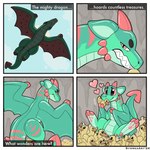 green_body horn inflatable membrane_(anatomy) membranous_wings outside pink_eyes simple_background text wings symrea european_mythology mythology animate_inanimate dragon living_inflatable mythological_creature mythological_scalie scalie western_dragon wyvern 1:1 comic english_text hi_res