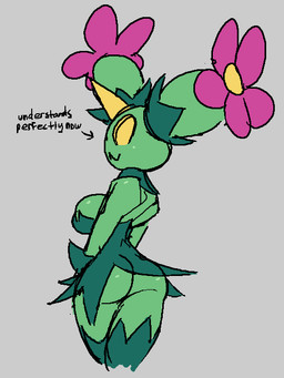 anthro anthrofied breasts butt cactus cleavage clothed clothed_female clothing dress female flower green_body green_clothing green_dress grey_background inviting legwear looking_at_viewer looking_back plant pokemorph simple_background solo text thigh_highs yellow_eyes cragscleft nintendo pokemon cactus_creature elemental_creature flora_fauna generation_5_pokemon maractus pokemon_(species) aliasing colored_sketch digital_media_(artwork) english_text sketch unavailable_at_source