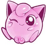 blush conditional_dnp exed_eyes female fur generation_1_pokemon genitals jigglypuff monotone_body monotone_fur nintendo nude one_eye_closed pink_body pink_fur plump_labia pokemon pokemon_(species) pussy simple_background smile solo waddling_head white_background