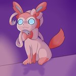 ambiguous_gender anthro blue_inner_ear blue_sclera feral fur hair looking_at_another pink_ears pink_hair solo white_eyes nameigo nintendo pokemon eeveelution generation_6_pokemon pokemon_(species) sylveon 1:1 absurd_res hi_res