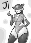 anthro arm_warmers armwear blush bulge clothed clothing cowboy eyes_closed femboy fur hat headgear headwear legwear male nails simple_background skimpy smile solo stockings thick_thighs rbgarts nine_sols red_candle_games ji_(nine_sols) felid feline mammal solarian sketch