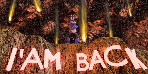 anthro cliff_side clothed clothing glowing_text machine male meteor_shower solo text binocszoomx10 blender_cycles five_nights_at_freddy's scottgames fan_character animatronic robot 3d_(artwork) digital_media_(artwork) hi_res