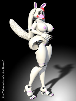 anthro big_breasts breasts female huge_breasts machine nipples ribbons shadow solo idsaybucketsofart five_nights_at_freddy's five_nights_at_freddy's_2 scottgames mangle_(fnaf) android animatronic canid canine fox mammal robot 3:4 3d_(artwork) blender_(artwork) digital_media_(artwork)