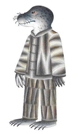 anthro claws long_pants long_sleves male membrane_(anatomy) plantigrade webbed_hands whiskers ink-the-artist aquatic leopard_seal mammal pinniped seal button_(disambiguation) 2021 hi_res traditional_media_(artwork)