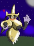 2014 aegislash animate_inanimate beckoning big_breasts big_nipples blush breast_squish breasts crockwad dripping eyelashes female generation_6_pokemon genitals gesture grass huge_breasts huge_nipples light living_melee_weapon living_sword living_weapon melee_weapon moonlight night nintendo nipples not_furry outside plant pokemon pokemon_(species) pussy sky solo squish star starry_sky sword weapon