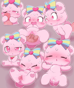 accessory anthro anus blush bodily_fluids bow_ribbon butt chest_tuft chibi clitoris cum cum_inside disembodied_penis duo ejaculation faceless_character faceless_human faceless_male female fingering fingers fucked_silly gaping gaping_vagina genital_fluids genitals hair_accessory hair_bow hair_ribbon heart_eyes heart_symbol jewelry licking loli male male/female necklace oral orgasm penetration penile penis penis_lick pink_eyes ribbons sex size_difference standing standing_sex sweat tight_fit tongue tongue_out tuft urethra vaginal vaginal_fluids vaginal_penetration vaginal_squirting vulva x_anus young young_anthro young_female badwingm jewelpet sanrio sega sega_fave rosa_(jewelpet) bear brown_bear human mammal ursine hi_res