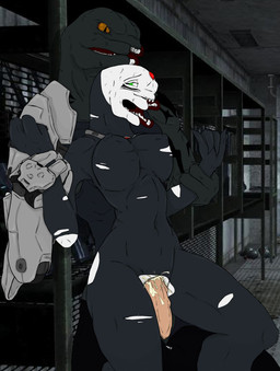 arm_grab armor bodily_fluids breasts clothing cum cum_in_vagina cum_inside dark_body detailed_background double_arm_grab duo female forced from_behind_position genital_fluids genitals green_eyes male male/female open_mouth penetration penile penile_penetration penis penis_in_vagina rape sex torn_clothing vaginal vaginal_penetration yellow_eyes methados halo_(series) microsoft xbox_game_studios fan_character kiala'reaom alien sangheili hi_res