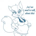1:1 34from1800 anthro belly big_belly blue_and_white breasts cleavage clothed clothing dc_comics delilah_(dc) domestic_cat english_text felid feline felis female krypto_the_superdog lonbluewolf mammal markings mole_(marking) monochrome pregnant simple_background solo text unknown_artist