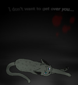 ambiguous_gender blue_eyes feral fur grey_body grey_fur grey_inner_ear_fluff grey_nose grey_pawpads head_tuft inner_ear_fluff lying melancholic on_side pawpads paws simple_background solo tail text tuft whiskers sebdoggo magnetic_fields warriors_(book_series) ashfur_(thunderclan) domestic_cat felid feline felis mammal 2011 adobe_photoshop_(artwork) aliasing digital_drawing_(artwork) digital_media_(artwork) english_text low_res microsoft_paint_(artwork) shaded soft_shading male_(lore)