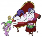 2011 anthro anthrofied areola badgerben big_breasts blue_eyes breasts cake dialog dragon english_text equine erect_nipples eyes_closed female food friendship_is_magic hair happy horn horse huge_breasts licking looking_at_viewer male mammal my_little_pony nipples nude open_mouth pillow plain_background pony purple_hair rarity_(mlp) scalie smile sofa spike_(mlp) text thought_bubble tongue unicorn white_background
Rating: Explicit
Score: 13
User: king-kaze
Date: October 15, 2012