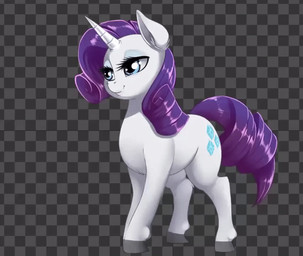 blue_eyeshadow checkered checkered_background cutie_mark eyeshadow female feral fur grey_background hair hooves horn makeup pattern_background purple_hair simple_background smile solo dankflank friendship_is_magic hasbro my_little_pony mythology rarity_(mlp) equid equine mammal mythological_creature mythological_equine unicorn 2018 2d_animation animated animated_gif short_playtime