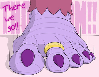 5_toes anthro claws dialogue digit_ring duo extreme_size_difference feet foot_fetish foot_focus foot_play humanoid_feet jewelry male micro nano plantigrade ring size_difference stomping text toe_claws toe_ring toes codex19900 avian english_text hi_res