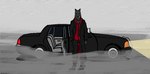 anthro black_body black_car black_fur car foggy_background fur limbo male open_door smoking solo suit_and_tie vehicle anthony_d_niro69 ford_crown_victoria mythology canid canid_demon canine canis demon hellhound mammal mythological_canine mythological_creature wolf absurd_res hi_res