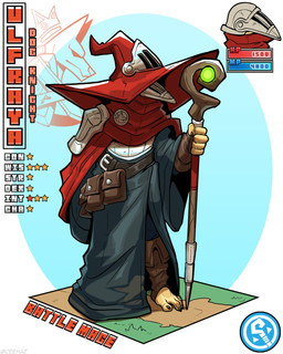 5_fingers 5_toes ambiguous_gender anthro armor belt belt_pouch black_nails boots bottomwear cape clothed clothing colored_nails cuirass feet fingerless_gloves fingers footwear fur gloves halberd handwear hat headgear headwear helmet holding_object holding_staff humanoid_feet humanoid_hands magic_staff magic_user melee_weapon nails pants pauldron plantigrade plate_armor polearm pouch_(clothing) robe shield shoes simple_background solo staff standing stats tan_body tan_fur toeless_boots toeless_footwear toes weapon ceehaz dog_knight_rpg canid canine canis domestic_dog mammal 2026 4:5 absurd_res hi_res signature