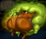 69_position anal anthro ass_clapping backsack balls big_butt bodily_fluids brown_body brown_fur brown_hair butt butt_grab duo fellatio fur genitals glistening glistening_body green_body hair hair_bun hand_on_butt huge_butt huge_thighs hyper hyper_butt male male/male musk nude obese obese_anthro obese_male oral overweight overweight_anthro overweight_male penile penis rimming rimming_male sex sweat sweaty_butt text thick_thighs wide_hips justmegabenewell cinna_(megacoolbear) slug_(justmegabenewell) bear gastropod mammal mollusk slug english_text