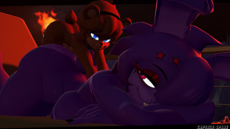ambiguous_penetration anthro anthro_penetrated duo female female_penetrated machine male male/female male_penetrating male_penetrating_female penetration penile penile_penetration sex size_difference tail teeth captain_spade cryptiacurves_(modeler) five_nights_at_freddy's fredina's_nightclub scottgames team_fortress_2 valve bonfie_(cryptiacurves) bonnie_(fnaf) freddy_(fnaf) frenni_(cryptiacurves) heavy_(team_fortress_2) bear lagomorph leporid mammal rabbit robot 16:9 3d_(artwork) 3d_animation 4k absurd_res animated digital_media_(artwork) hi_res short_playtime sound video widescreen