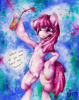 alcohol anthro anthrofied beverage bodily_fluids cutie_mark drunk female feral food genital_fluids genitals hair nude open_mouth purple_eyes purple_hair solo substance_intoxication tail vaginal_fluids vulva wet dimwitdog friendship_is_magic hasbro my_little_pony berry_punch_(mlp) earth_pony equid equine horse mammal pony 2012 hi_res