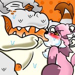 anthro bodily_fluids duo kissing male male/male nipples oral overweight pink_fox saliva scales sweat tongue tongue_out h8rny_drag0ny mythology eddie_(eddiewoof) g10_(h8rny_drag0ny) canid canine dragon fox mammal mythological_creature mythological_scalie scalie 1:1 hi_res