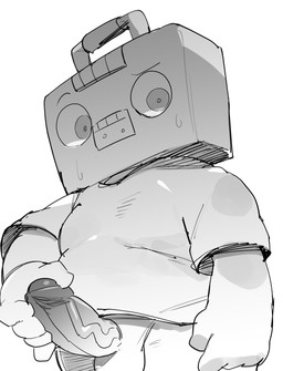 adolescent boombox clothing erection for_a_head genitals male masturbation penis shirt solo topwear young young_male masshiro cartoon_network the_amazing_world_of_gumball juke_(tawog) humanoid object_head absurd_res digital_media_(artwork) hi_res monochrome