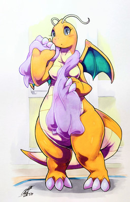 after_shower antennae_(anatomy) anthro blue_eyes blush blush_lines breasts claws eyelashes featureless_breasts featureless_crotch female membrane_(anatomy) membranous_wings non-mammal_breasts open_mouth orange_body solo tail towel wings 025aki mythology nintendo pokemon dragon dragonite generation_1_pokemon mythological_creature mythological_scalie pokemon_(species) scalie 2026 absurd_res dated hi_res signature