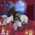anal anal_orgasm anal_penetration animal_genitalia animal_penis ass_up bed bite bodily_fluids candle canine_genitalia canine_penis collar collar_only cum cum_on_bed cum_while_penetrated cumshot dripping duo ear_bite ejaculation erection fangs feral feral_on_feral feral_penetrated feral_penetrating feral_penetrating_feral flower from_behind_position fur furniture genital_fluids genitals hair half-closed_eyes hands-free hug hugging_object hugging_pillow knot larger_penetrated looking_pleasured male male/male male_penetrated male_penetrating male_penetrating_male narrowed_eyes nude on_bed orgasm orgasm_face paws penetration penile penile_penetration penis pillow plant romantic romantic_ambiance rose_(flower) saliva saliva_drip saliva_string sex size_difference smile tail teeth fuf nintendo pokemon lightsoul_(character) canid canine canis domestic_dog mammal pokemon_(species) digital_media_(artwork) hi_res