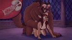 anthro bodily_fluids cum cum_in_pussy cum_in_uterus cum_inside duo female genital_fluids internal internal_vaginal knot knotting male male/female transformation uterus rowan_crimes beauty_and_the_beast disney beast_(disney) belle_(beauty_and_the_beast) deer humanoid mammal 16:9 hi_res widescreen