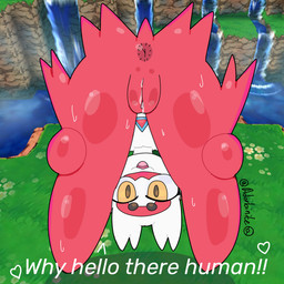 anthro anus bodily_fluids butt dialogue dripping dripping_vulva female fur genital_fluids genitals greeting happy imminent_sex imminent_vaginal island looking_at_viewer multicolored_body pokeball pose presenting presenting_anus presenting_hindquarters presenting_vulva red_body shadow solo sweat sweatdrop sweaty_butt sweaty_legs sweaty_thighs talking_to_viewer text two_tone_body vaginal_fluids vulva white_body white_fur yellow_eyes adorbinite nintendo pokemon generation_3_pokemon latias legendary_pokemon pokemon_(species) 1:1 2026 absurd_res artist_name digital_media_(artwork) english_text hi_res procreate_(artwork) signature