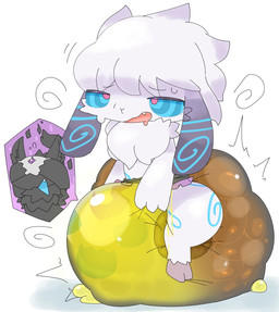anthro bodily_fluids clothed clothing covering covering_eyes covering_face diaper diaper_transformation duo feces female fur genital_fluids hypnotic_eyes mask open_mouth pooping scatplay simple_background soiled_diaper soiling soiling_diaper species_transformation transformation unclean_diaper urine used_diaper using_diaper watersports wearing_diaper wet_diaper white_body white_fur mothdayo league_of_legends riot_games tencent kindred_(lol) lamb_(lol) wolf_(lol) animate_inanimate bovid canid canine canis caprine diaper_creature mammal sheep wolf 2026 hi_res