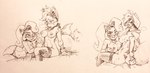 2021 activision anthro anthro_on_anthro bandicoot big_breasts big_penis black_and_white blush bodily_fluids breast_play breasts canid canine cheek_tuft chest_tuft clothed clothing coco_bandicoot crash_bandicoot_(series) crossgender crossover duo erection eyewear eyewear_on_head facial_tuft female fox genital_fluids genitals goggles goggles_on_head gynomorph gynomorph/female handjob humanoid_genitalia humanoid_penis intersex intersex/female long_penis looking_pleasured mammal marsupial miles_prower monochrome mostly_nude mtg_crossgender mti_crossgender nipples panties penile penis precum scarf sega sex sitting sketch sonic_the_hedgehog_(series) sweat titfuck topless traditional_media_(artwork) tuft twistedterra underwear