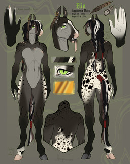 anthro biped breasts butt claws countershade_torso countershading female fingers front_view fur hair hooves looking_at_viewer navel nude nude_anthro nude_female rear_view smile solo spots standing tail text yeenshield equid equine horse mammal 2026 absurd_res digital_drawing_(artwork) digital_media_(artwork) english_text hi_res