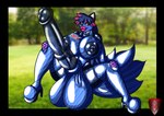 animal_genitalia animal_penis balls big_balls big_penis bimbofied bubble clothing condom_suit equine_genitalia equine_penis genitals gynomorph huge_balls huge_penis hyper hyper_balls hyper_genitalia hyper_penis intersex latex latex_clothing latex_legwear latex_skinsuit latex_thigh_highs legwear lips penis piercing skinsuit soda_suit solo thick_lips thigh_highs tight_clothing translucent ladyfoxheart mountain_dew canid canine canis mammal wolf absurd_res hi_res