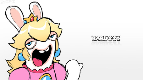 anthro blonde_hair blue_ear_piercing blue_eyes buckteeth clothed clothed_anthro clothed_female clothing crown ear_piercing female female_anthro fur gem gesture hair half-closed_eyes hand_gesture headgear light long_ears long_hair looking_at_viewer mitten_hands multicolored_body narrowed_eyes open_mouth open_smile piercing pink_clothing pink_shirt pink_topwear pointing red_tongue reflection ruby_(gem) sapphire_(gem) shirt simple_background smile smiling_at_viewer solo tan_body tan_eyelids tan_inner_ear tan_skin teeth text tongue topwear two_tone_body white_background white_body white_fur zepiereite mario_bros mario_plus_rabbids_kingdom_battle nintendo raving_rabbids rayman_(series) ubisoft rabbid_peach lagomorph mammal rabbid 16:9 2022 4k absurd_res artist_name bust_portrait colored crossover digital_drawing_(artwork) digital_media_(artwork) english_description hi_res lighting portrait widescreen
