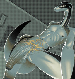 anthro balls big_balls big_penis black_body black_markings black_nipples black_scales black_tail black_tail_tip bodily_fluids dipstick_tail dripping flaccid foreskin genital_fluids genitals glistening glistening_jewelry grey_balls grey_body grey_scales humanoid_genitalia humanoid_penis jewelry long_penis looking_at_viewer male markings monochrome_body mouth_closed nipples nude penis pose precum precum_drip raised_tail saggy_balls scale_markings scales small_nose solo sparkles tail tail_markings vein veiny_penis yellow_eyes poskapaints monotone_blue aoi_(mucknagabe) lizard reptile scalie hi_res