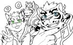 amber_eyes anthro blue_eyes fur green_eyes group heart_symbol male simple_background smile tongue tongue_out trio white_background mayar nekojishi studio_klondike likulau lin_hu shu-chi clouded_leopard felid feline leopard_cat mammal pantherine prionailurus tiger 16:10 2017 absurd_res hi_res widescreen
