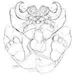 2_horns 4_toes after_anal after_sex ahegao anthro anus arm_tuft aroused ball_tuft balls beard belly big_balls big_beard big_horn big_mustache big_penis bodily_fluids body_hair bovid_horn braided_beard braided_mustache burly butt caprine_horn chest_tuft claws clothed clothing cum cum_covered cum_in_ass cum_inside cum_on_beard cum_on_belly cum_on_body cum_on_butt cum_on_chest cum_on_face cum_on_moobs cum_on_mustache cum_on_tail cum_on_tongue curled_horn ejaculation elbow_tuft erection eyebrows facial_hair facial_piercing facial_tuft feet floating_hearts fluffy fluffy_tail foot_focus furrowed_brow genital_fluids genital_piercing genitals hairy hands_behind_head heart_symbol horn horn_markings iconography jockstrap jockstrap_only knee_tuft leg_tuft looking_at_another looking_at_viewer looking_pleasured lying male manly markings mature_anthro mature_male messy moobs mostly_nude mostly_nude_anthro mostly_nude_male naughty_face nipple_piercing nipple_ring nipples no_pupils nose_piercing nose_ring on_back open_mouth open_smile overweight overweight_anthro overweight_male penis penis_piercing piercing presenting presenting_anus presenting_hindquarters ram_horn ring_piercing sharp_horn short_tail simple_background smile solo spread_legs spreading stocky tail tail_tuft thick_eyebrows toe_claws toes tongue tongue_out tongue_showing topless tuft underwear underwear_only vein veiny_penis white_background crazydrak league_of_legends riot_games tencent ornn_(lol) bovid caprine demigod mammal 1:1 absurd_res hi_res monochrome sketch