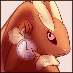 ambiguous_gender anthro black_border border clock fur gesture hand_gesture pointing simple_background solo white_background darkito420 nintendo pokemon white_rabbit_pointing_at_clock_(meme) generation_4_pokemon lopunny mammal pokemon_(species) 1:1 absurd_res digital_media_(artwork) hi_res meme reaction_image
